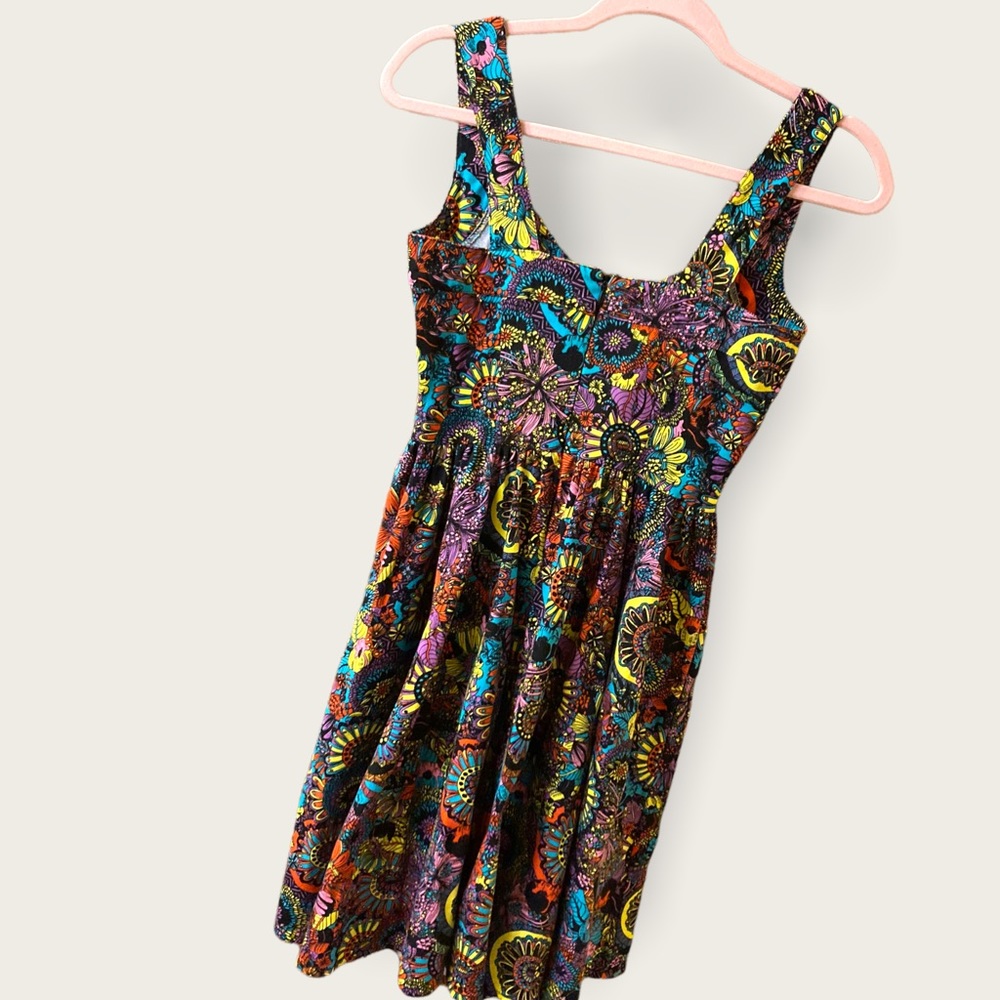 EUC vintage Nooworks Brazilian Flowers Dress - Picture 5 of 15